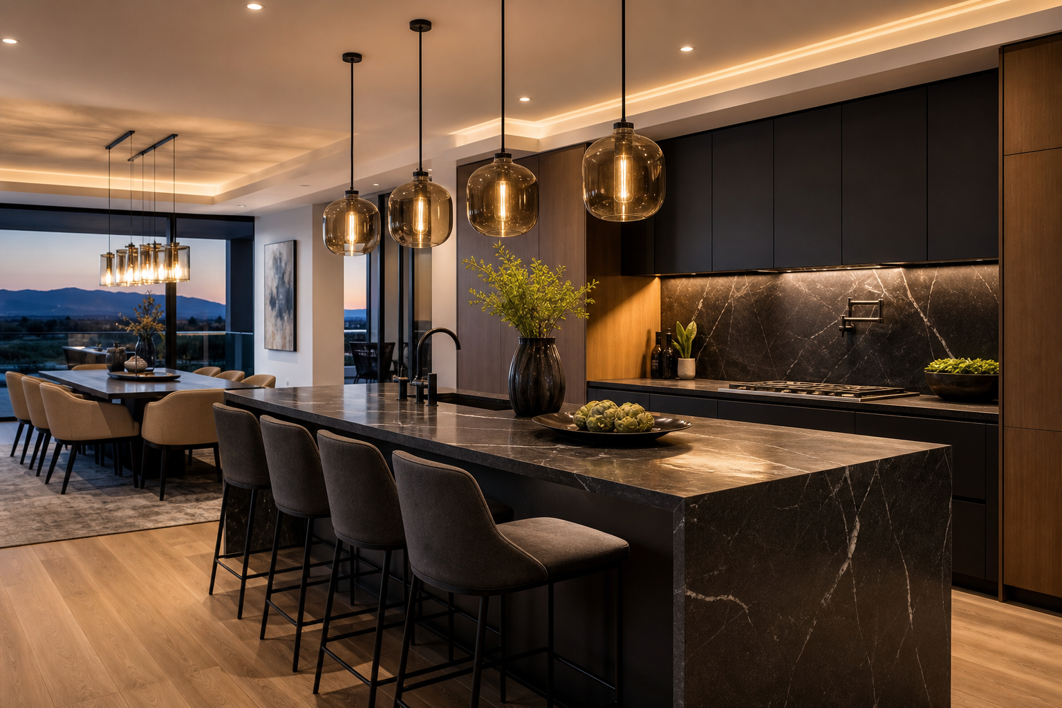 Modern kitchen in a Greater Boston home
